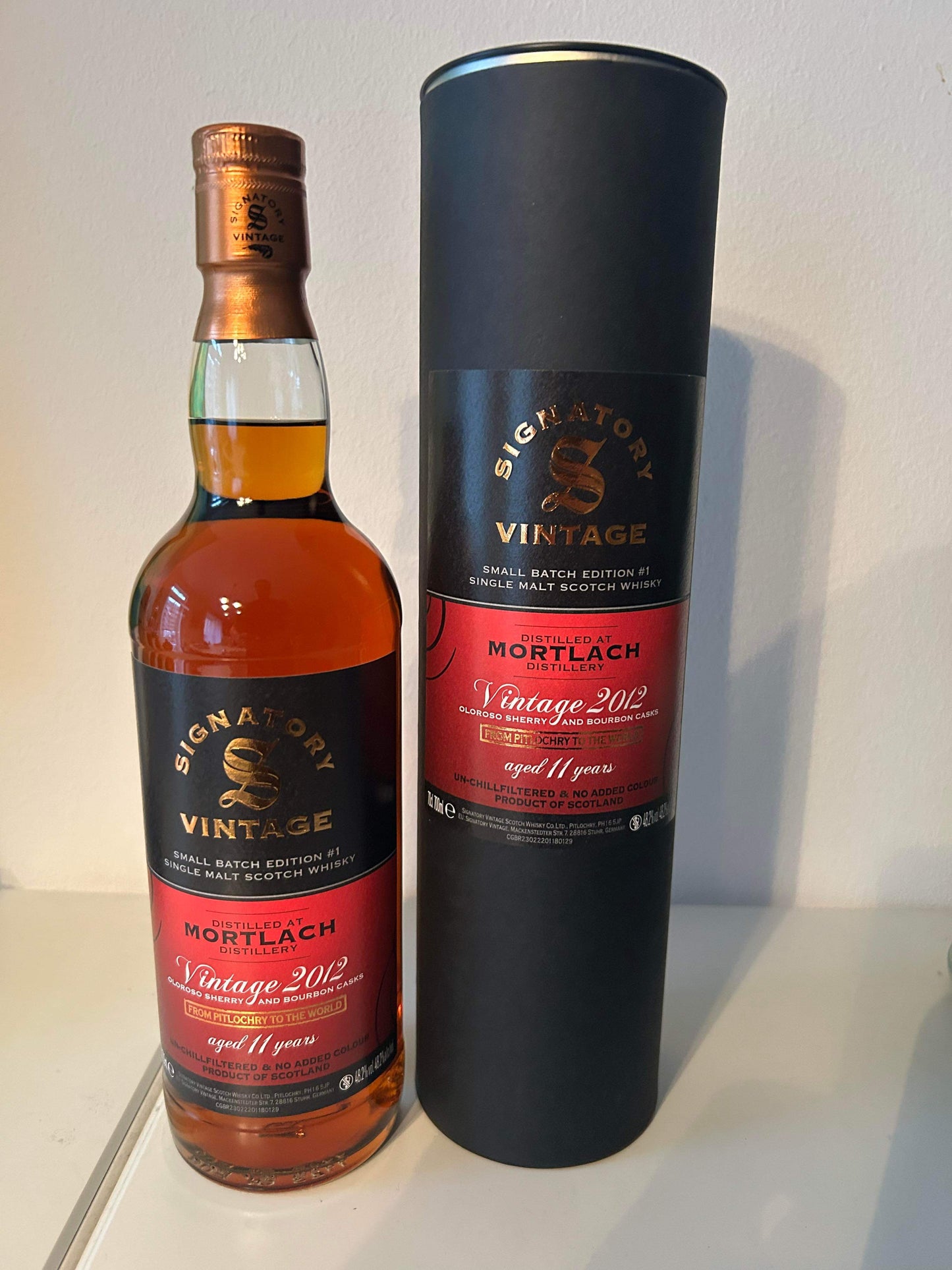Mortlach 2012/2023 Signatory Vintage 11 Års Edition No. 1 Single Malt Scotch Whisky 48,2%