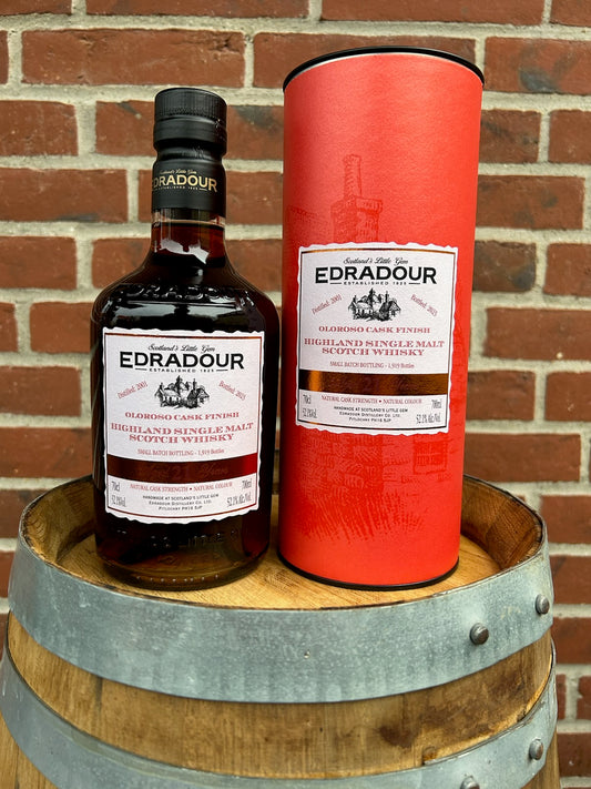 Edradour 21 år, 52,1%, 2001/2023 Oloroso Cask Finish Single Malt whisky.