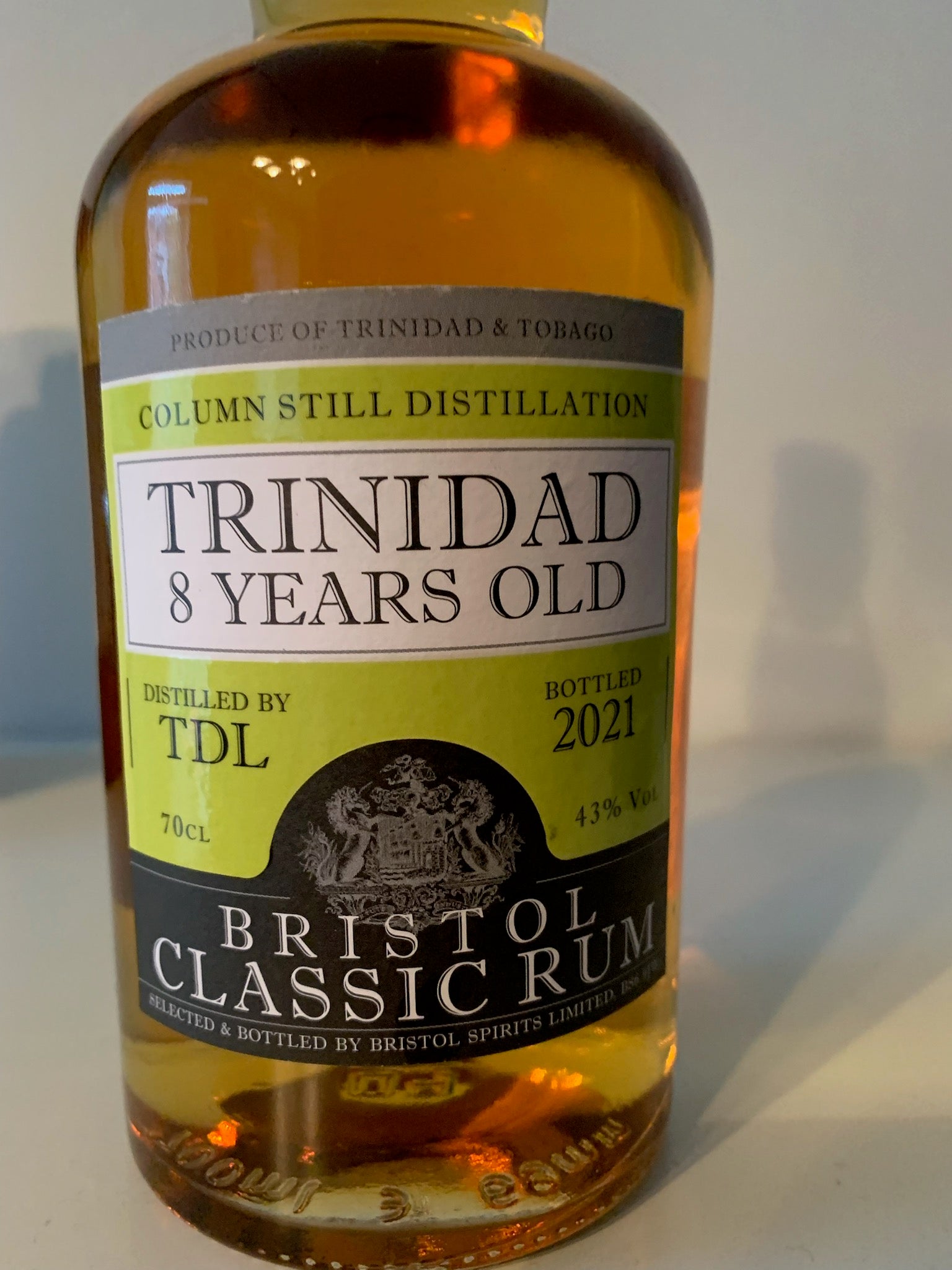 Bristol Spirits Trinidad 8YO Column still, 0,7ltr 43%