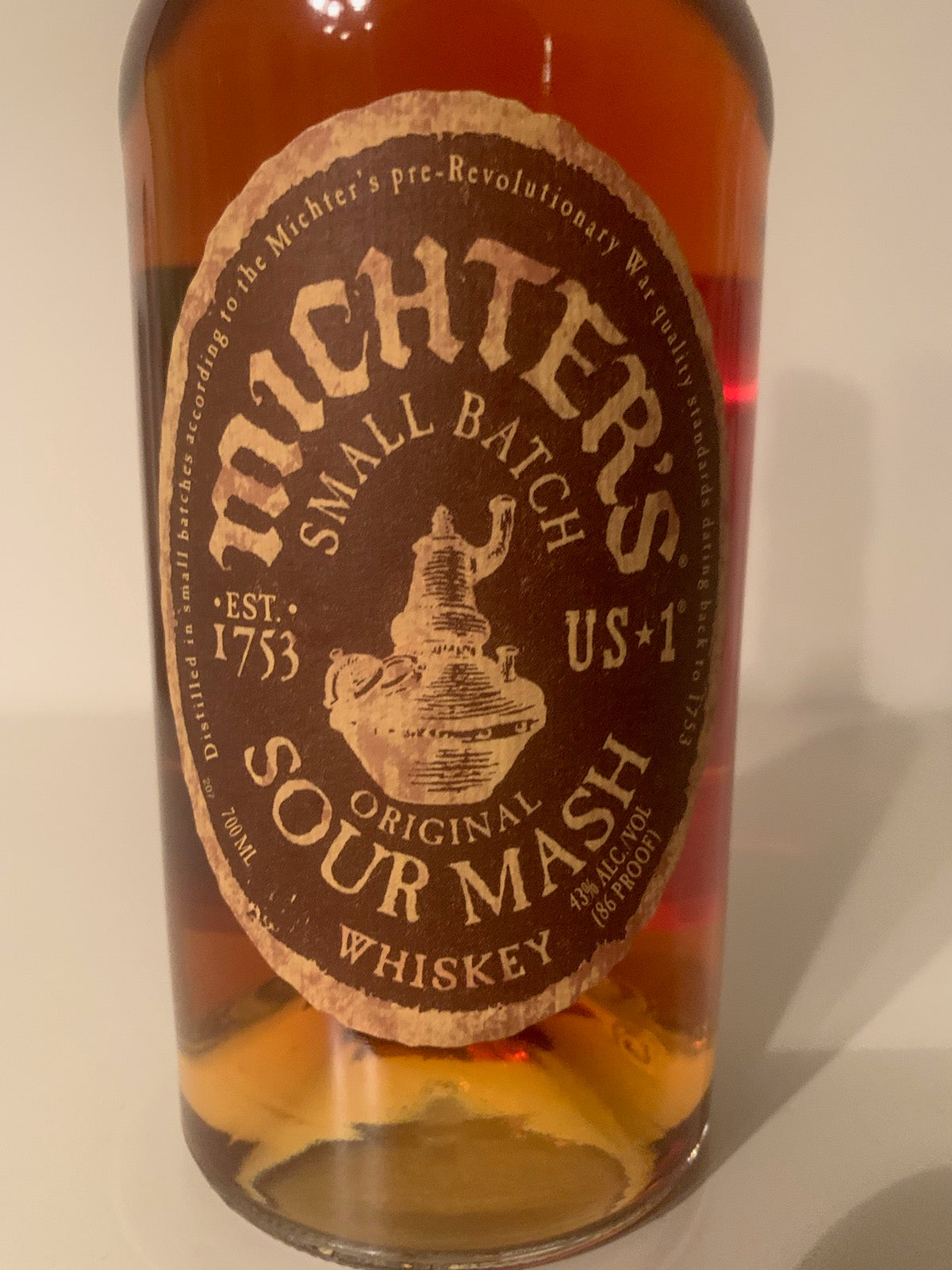 Michter’s US1 Sour Mash Whiskey 43% / 70 CL.